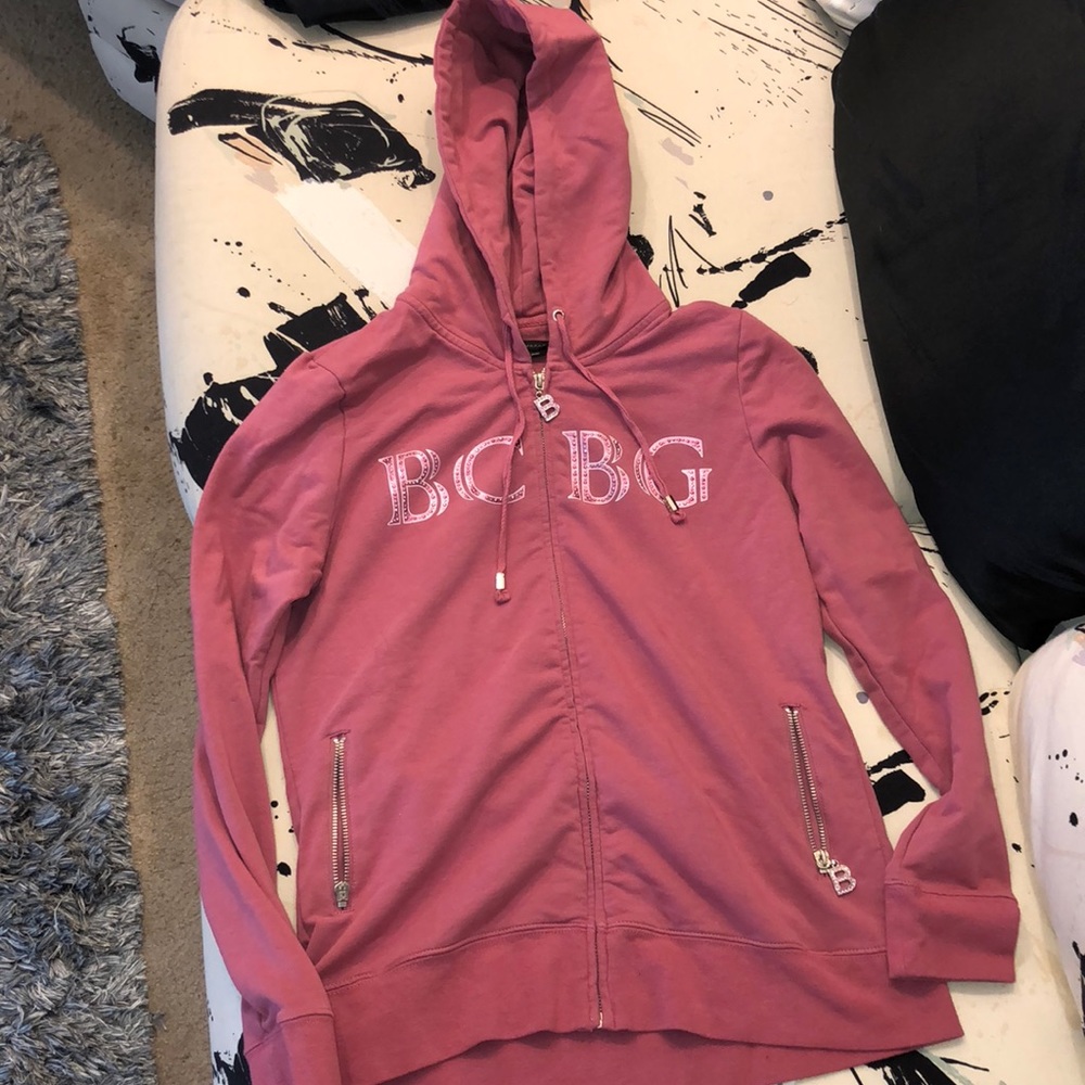 BCBGMaxazria rhinestone hoodie